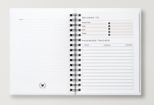 The Weekly Dashboard | Undated Spiral-Bound Weekly Planner + Journal