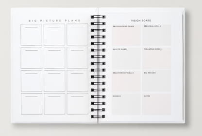 The Weekly Dashboard | Undated Spiral-Bound Weekly Annual Planner + Journal