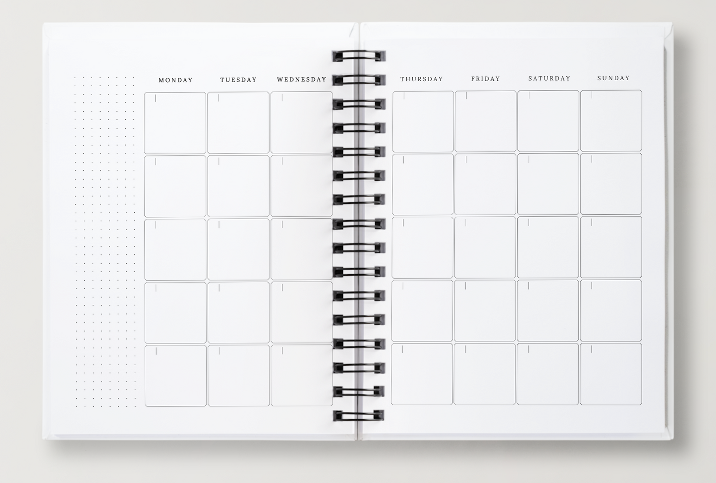 The Weekly Dashboard | Undated Spiral-Bound Weekly Annual Planner + Journal
