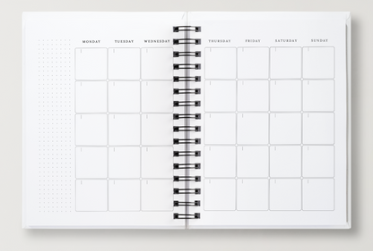 The Weekly Dashboard | Undated Spiral-Bound Weekly Annual Planner + Journal