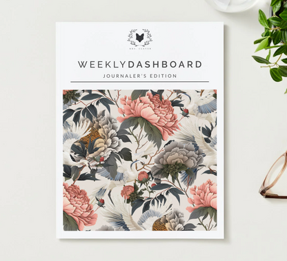 Weekly Dashboard Insert| Undated Letter Size Discbound Annual Planner + Journal