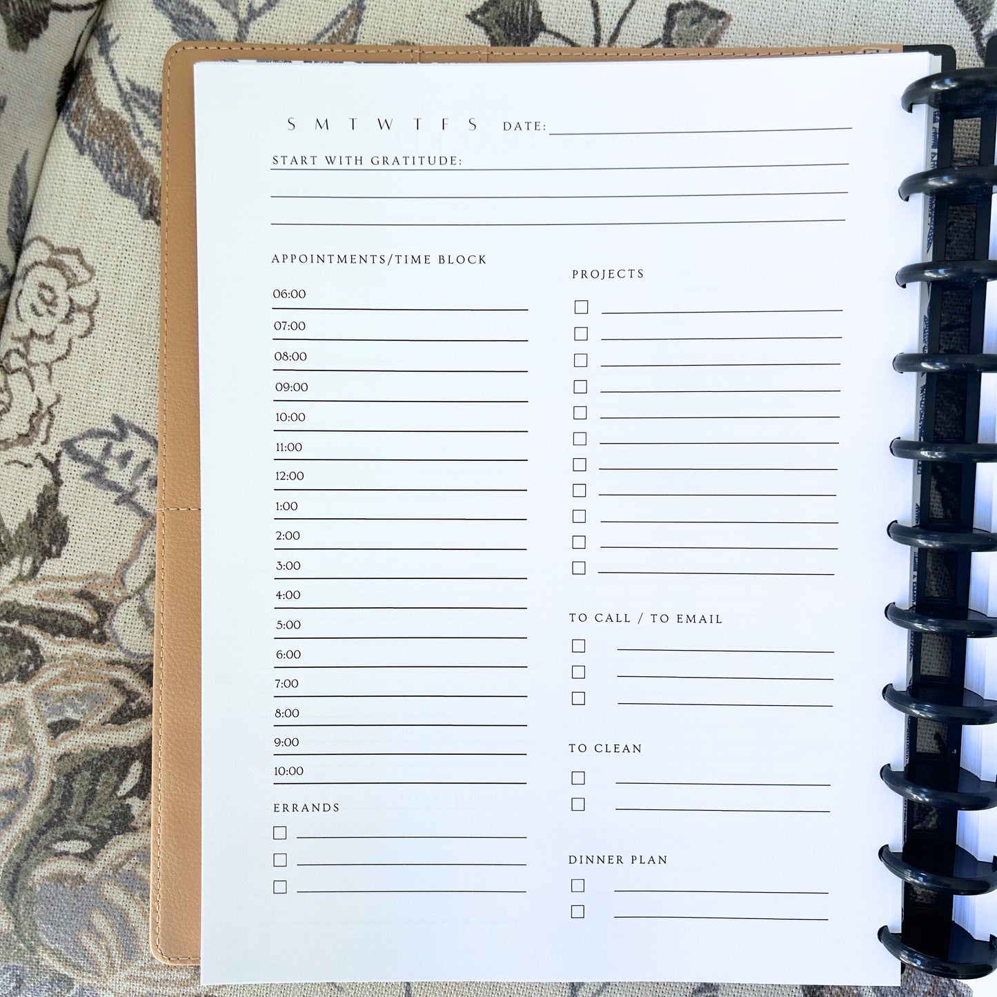 Daily Dashboard - Journaler's Edition - Letter Size - Undated (Digital Download)