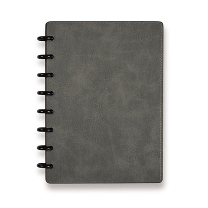 Levenger Circa Smooth Sliver Discbound Notebook with Pockets