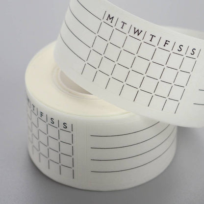 Weekly Habit Tracker Writable Washi Stickers