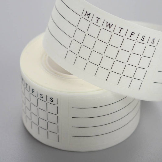 Weekly Habit Tracker Writable Washi Stickers