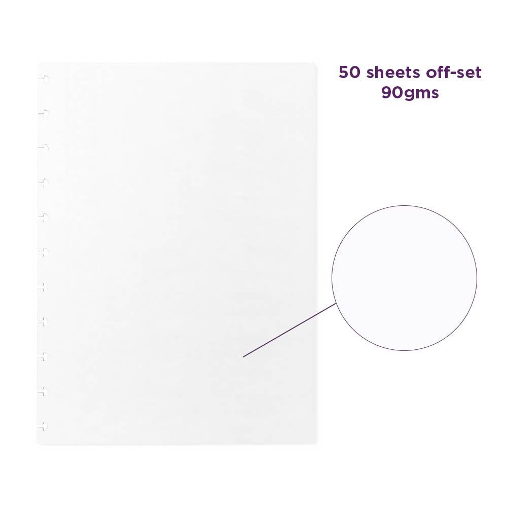 Notebook Refill White 90g Large 8.2 x 11 Inches