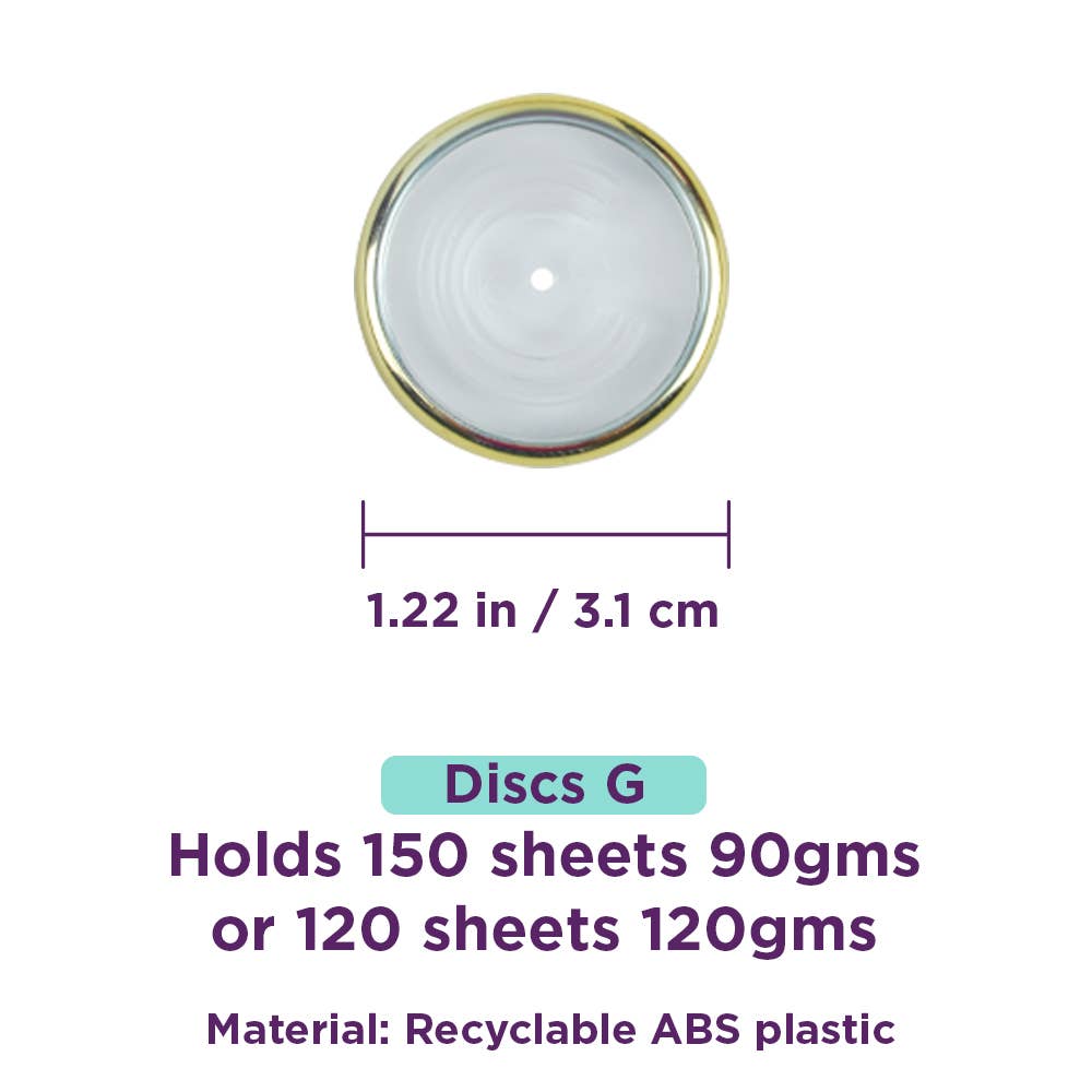 Notebook Discs Gold Large