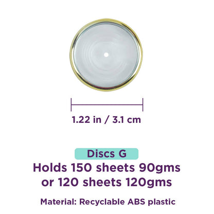 Notebook Discs Gold Large